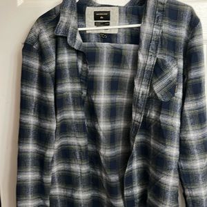 Mens quicksilver flannel large